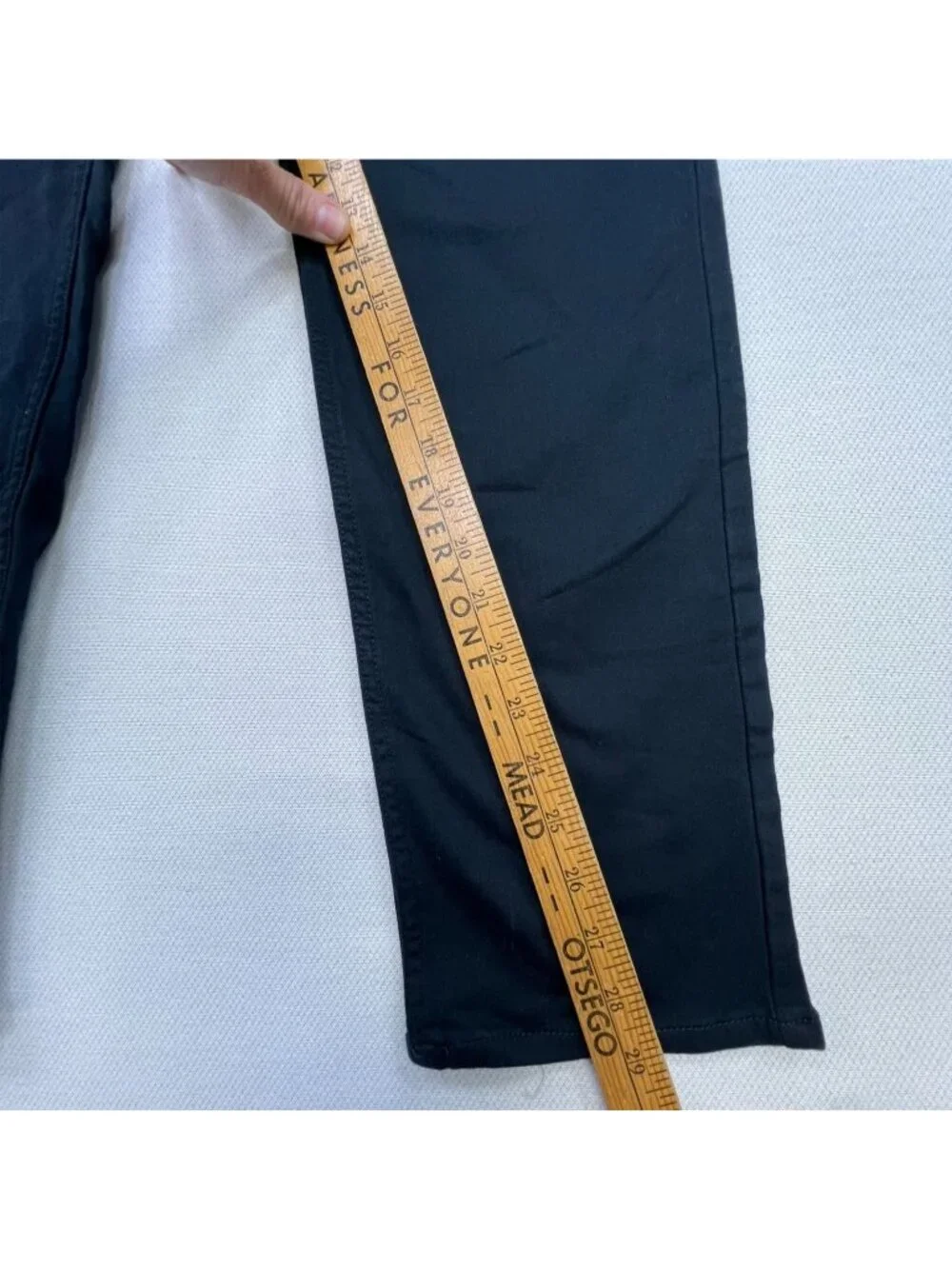 Banana Republic Mens Slim Fit Chino Pants 32x30 Black Stretch Straight Trousers